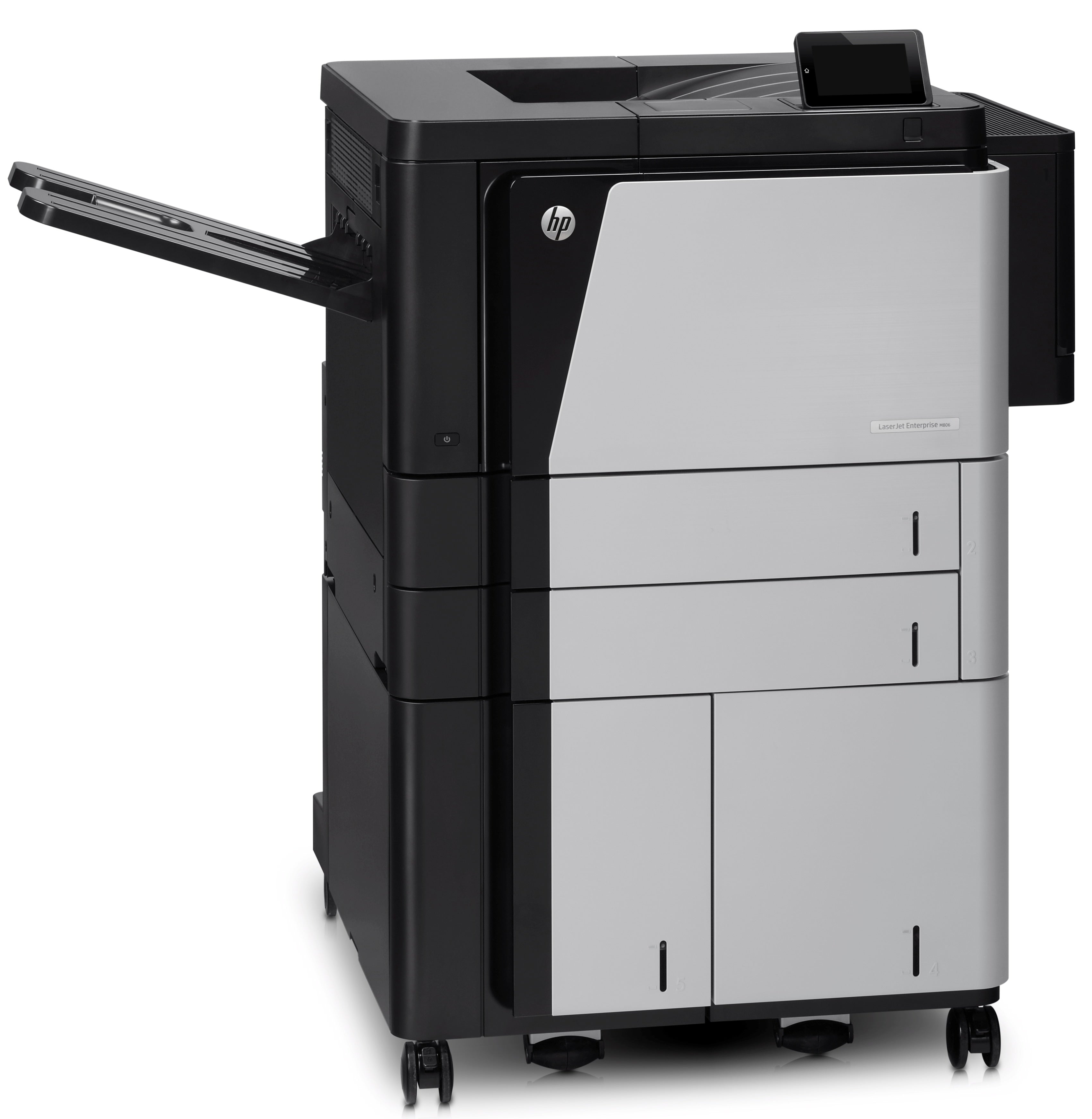 Imprimante HP LaserJet Enterprise M806x+, Noir et blanc, Imprimante professionnelle, Impression, Impression via le port USB avant ; Impression recto verso