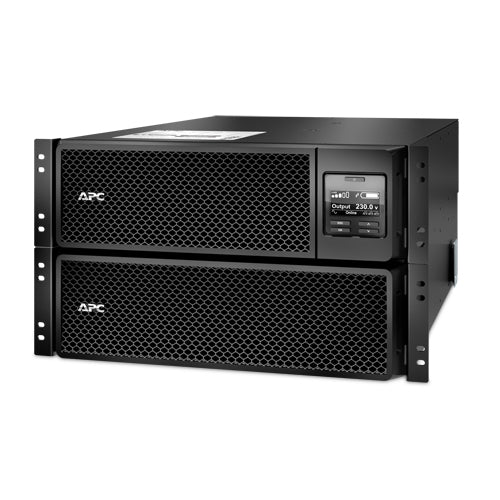 APC Smart-UPS On-Line SRT10KRMXLI - 10 kW/VA, 6x C13 + 4x C19 + sortie monophasée câblée, montable en rack, NMC intégré