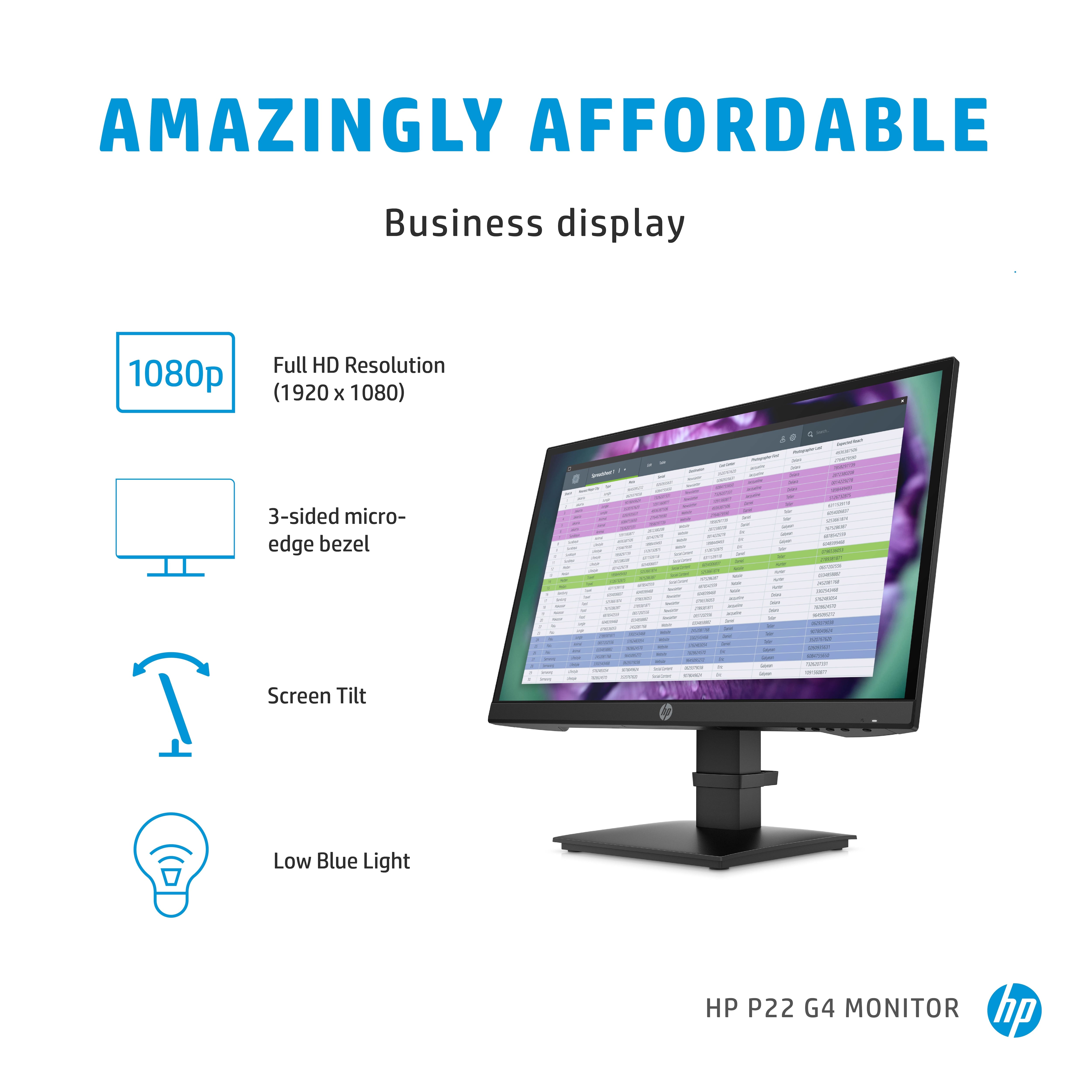 Moniteur HP P22 G4 22 FHD