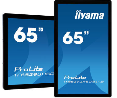 iiyama TF6539UHSC-B1AG Écran plat interactif 165,1 cm (65") LCD 500 cd/m² 4K Ultra HD Noir Tactile 