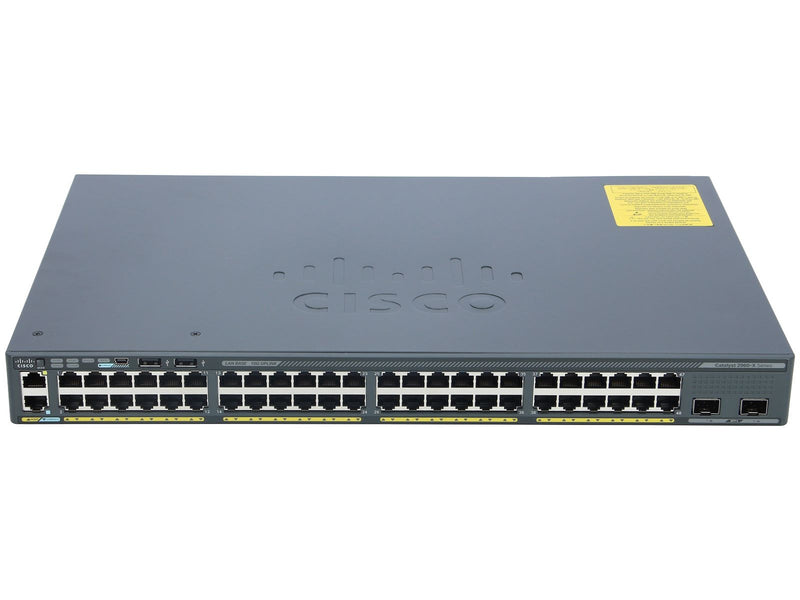 Cisco Catalyst WS-C2960X-48TS-L netwerk-switch Managed L2 Gigabit Ethernet (10/100/1000) 1U Zwart