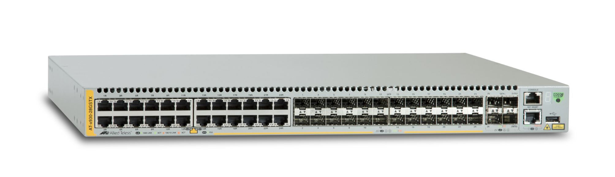 Allied Telesis AT-x930-28GSTX Géré L3 Gigabit Ethernet (10/100/1000) Gris