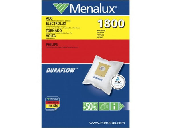 Sacs d'aspirateur Menalux 5X PCS 1800 