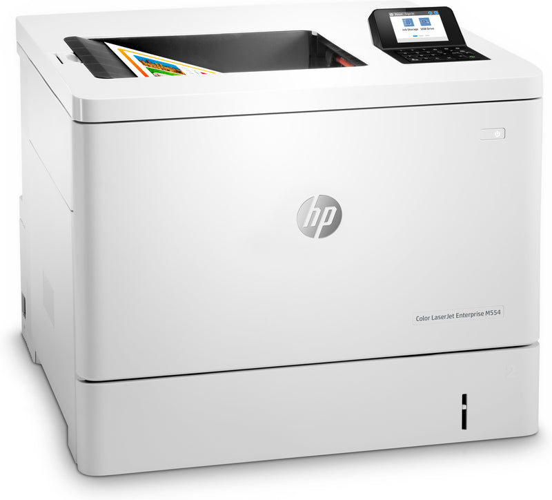 Imprimante HP Color LaserJet Enterprise M554dn, couleur, imprimante pour impression, impression via le port USB avant ; Impression recto verso