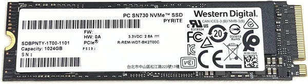 PC SSD WESTERN DIGITAL 1 To SN730 SDBPNTY-1T00-1106