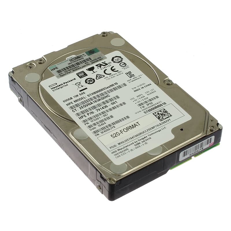 Disque dur HP 600 Go HDD SAS 10K 520FMT VCSG 844288-001 