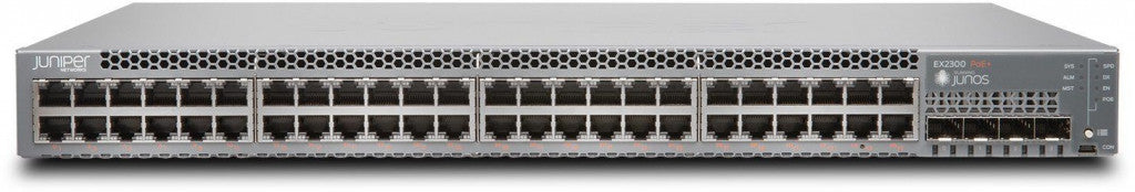 Commutateur réseau Juniper EX2300-48P géré Gigabit Ethernet L2/L4 (10/100/1000) Power over Ethernet (PoE) 1U Noir 