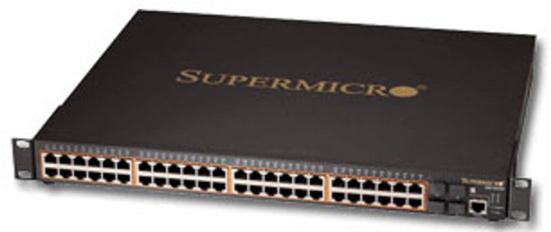 Supermicro SSE-G2252P commutateur réseau Géré L2 Alimentation via Ethernet (PoE) 1U Noir