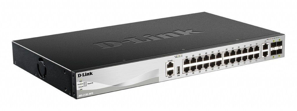 D-Link DGS-3130-30TS Géré L3 Gigabit Ethernet (10/100/1000) noir, gris