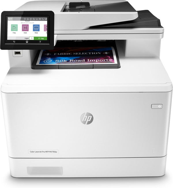 HP Color LaserJet Pro MFP M479fdw, Kleur, Printer voor Printen, kopiëren, scannen, fax, e-mail, Scannen naar e-mail/pdf; Dubbelzijdig printen; ADF voor 50 vel ongekruld