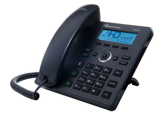 AudioCodes 420HD IP telephone Black 2 lines LCD