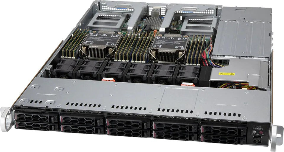 SUPERMICRO X12 CloudDC 1U 10X 2,5" hybride X12DDW-A6 incl.