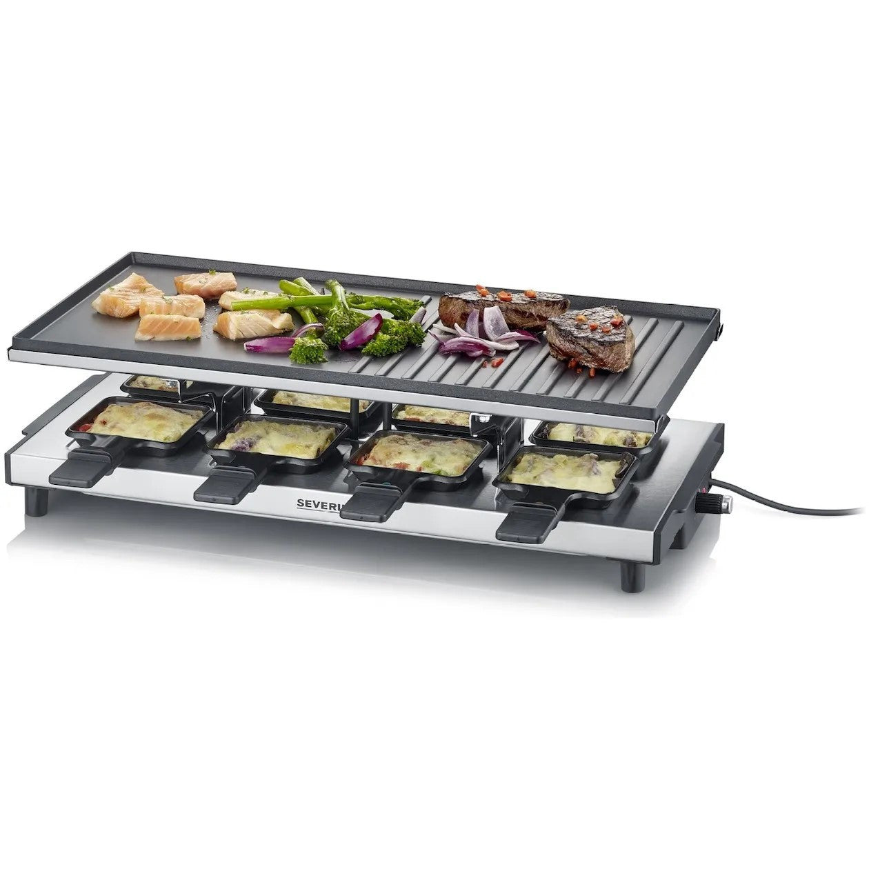 Severin RG2375 - Set gourmet avec 8 poêles