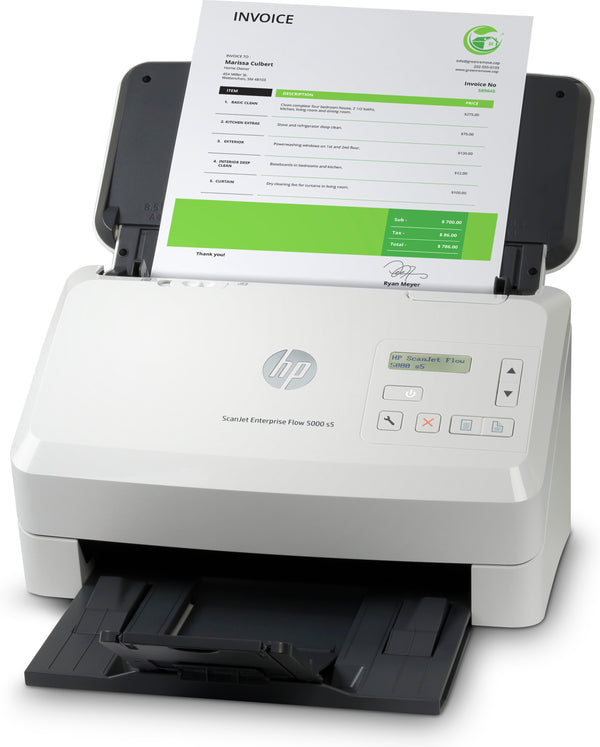 Scanner de pages HP Scanjet Enterprise Flow 5000 s5 600 x 600 DPI A4 Blanc