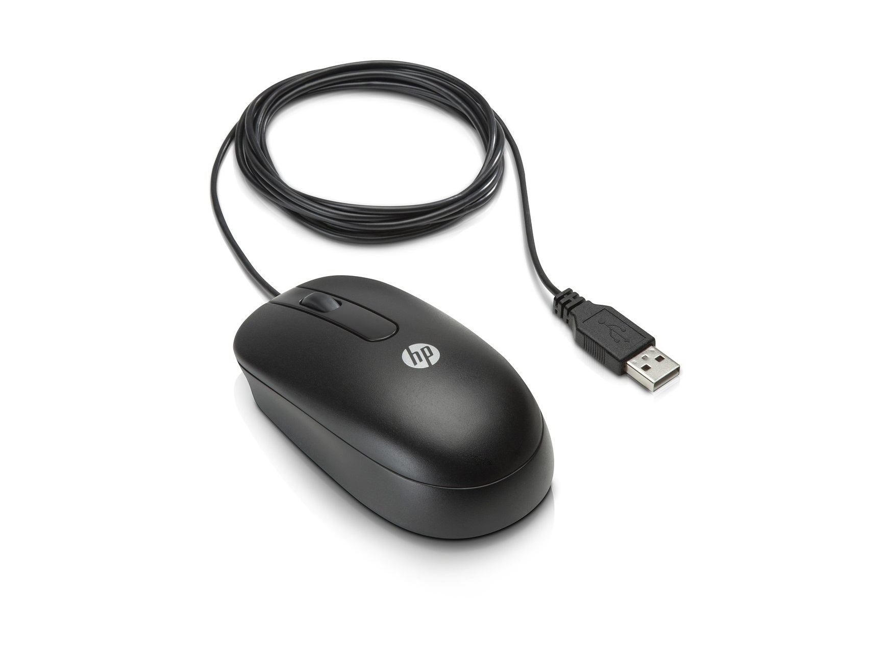 Souris optique USB noire HP avec molette de défilement 672654-001 