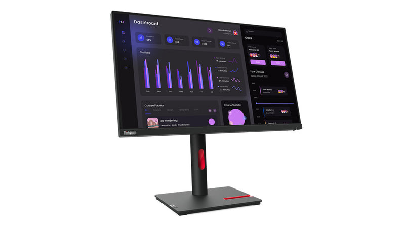 Lenovo ThinkVision T24i-30 Écran LED 60,5 cm (23.8") 1920 x 1080 pixels Full HD Noir 