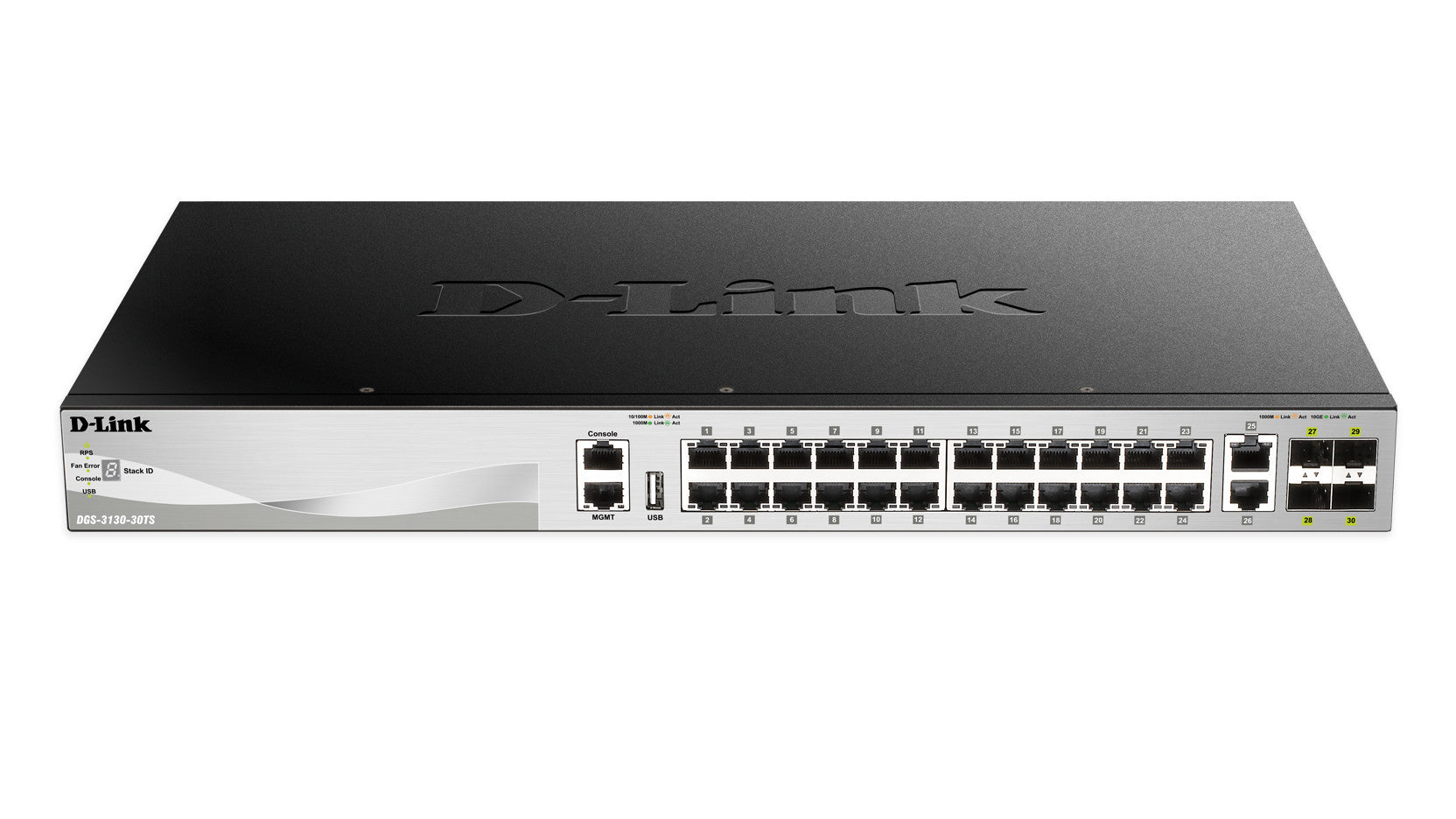 D-Link DGS-3130-30TS Géré L3 Gigabit Ethernet (10/100/1000) noir, gris