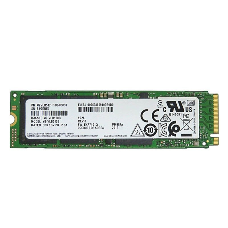 SAMSUNG PM981A 512 Go SSD MZVLB512HBJQ-000L2 