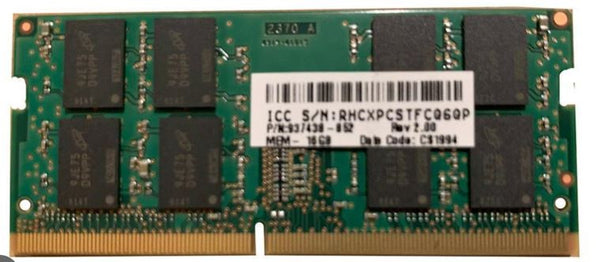 HP gnrc-sodimm 16GB 2666MHZ 1.2V DDR4 937438-852