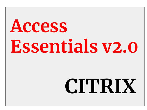 CITRIX Access Essentials V2.0/NON CD 10 utilisateurs + abonnement MW240000020 