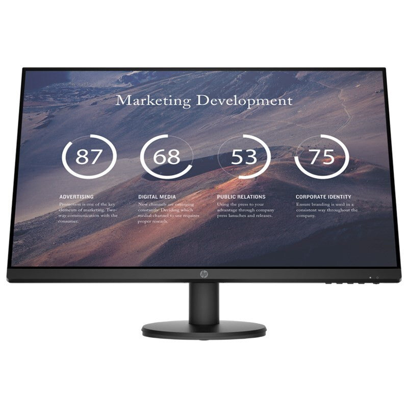 HP P27V G4 MONITEUR D'ORDIOR 68,6 cm (27 ") 1920 x 1080 pixels Full HD LCD Black