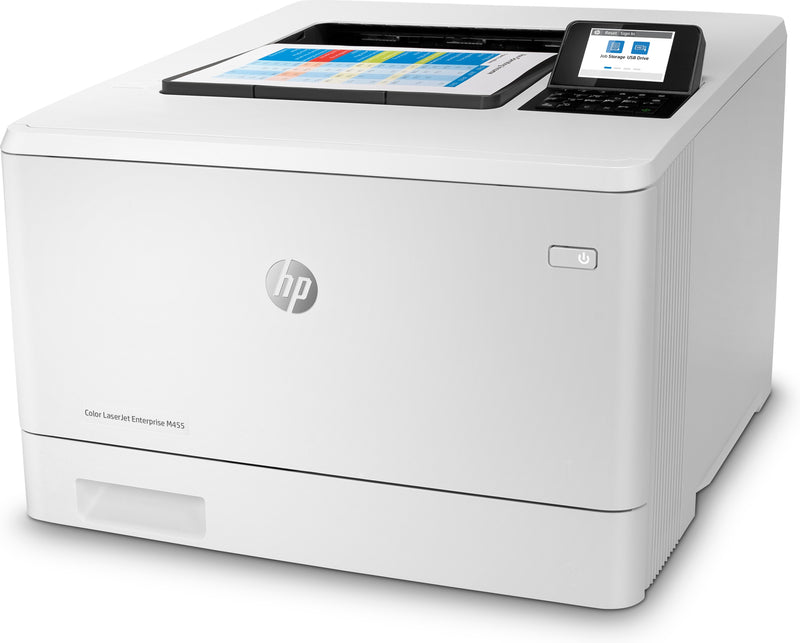 HP Color LaserJet Enterprise M455dn, couleur, imprimante professionnelle, impression, format compact ; Sécurité optimale ; A faible consommation; Impression recto verso