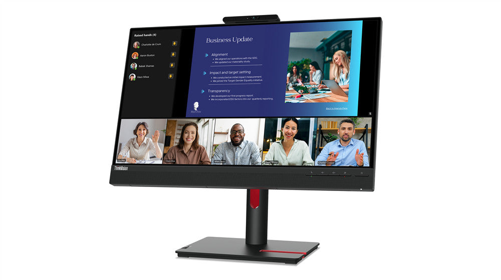 Lenovo ThinkVision T24v-30 Écran LED 60,5 cm (23,8") 1920 x 1080 pixels Full HD Noir