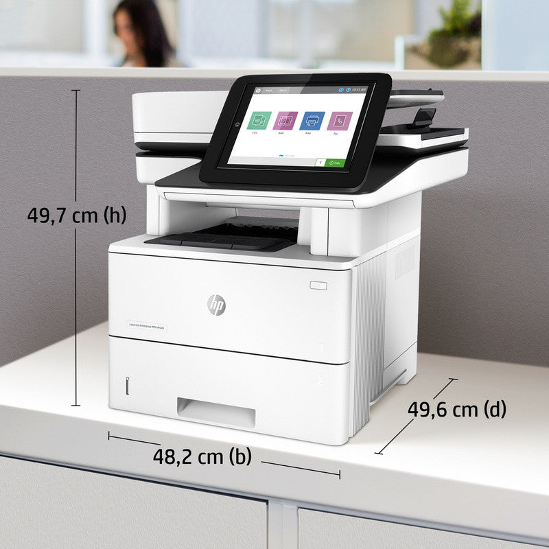 HP LaserJet Enterprise MFP M528dn, Black and white, Printer voor Printen, kopiëren, scannen en optioneel faxen, Printen via usb-poort aan voorzijde; Scannen naar e-mail; Dubbelzijdig printen; Dubbelzijdig scannen