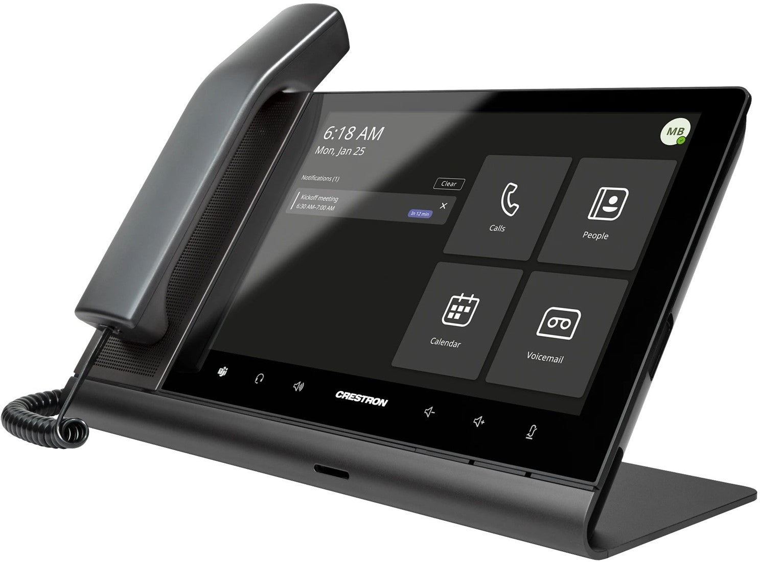 Téléphone de bureau vidéo CRESTRON Flex 10" UC-P10-TC-HS-I