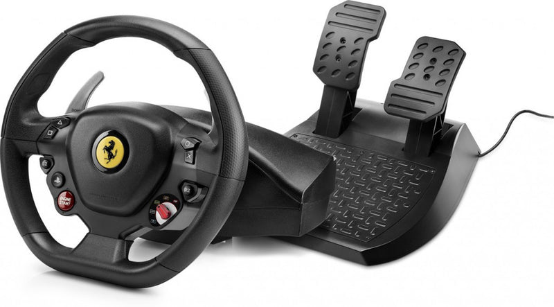 Thrustmaster T80 Ferrari 488 GTB Edition Zwart Stuurwiel + pedalen Digitaal PC, PlayStation 4, PlayStation 5