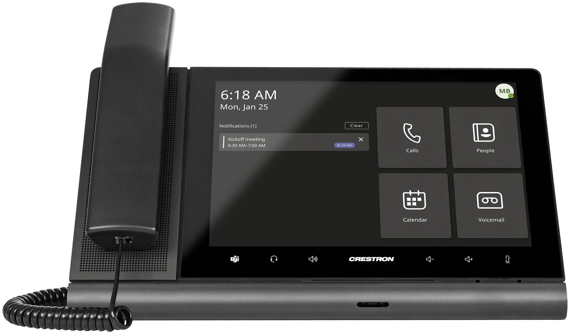 Téléphone de bureau vidéo CRESTRON Flex 10" UC-P10-TC-HS-I