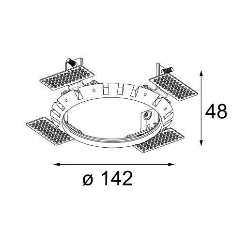 Anneau coulé modulaire Ø146 14204030