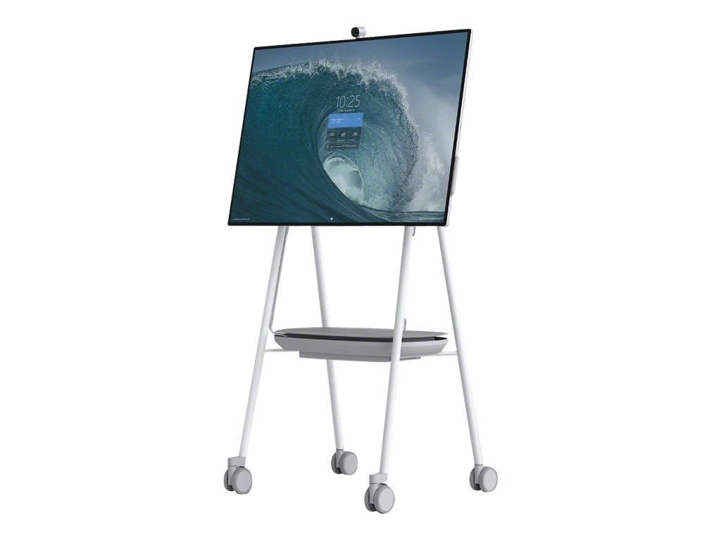 Chariot multimédia gris avec support mobile Microsoft Steelcase Roam