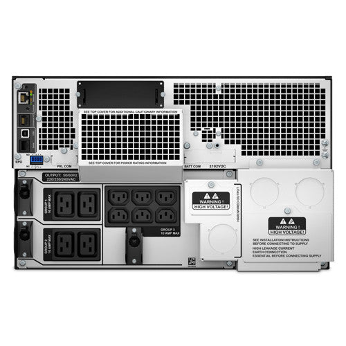 APC Smart-UPS On-Line SRT10KRMXLI - 10 KVA, 6x C13, 4x C19, sortie monophasée câblée, montable en rack, NMC intégré