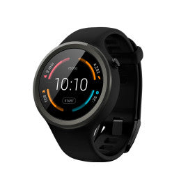 Motorola Moto 360 Sport 3,48 cm (1.37") LCD Numérique 360 ​​x 325 Pixels Écran tactile Noir WiFi GPS 