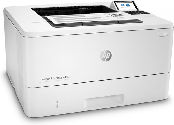 HP LaserJet Enterprise M406dn, Noir et blanc, Imprimante professionnelle, Impression, Format compact ; Sécurité optimale ; Impression recto verso ; A faible consommation; Imprimer via le port USB avant