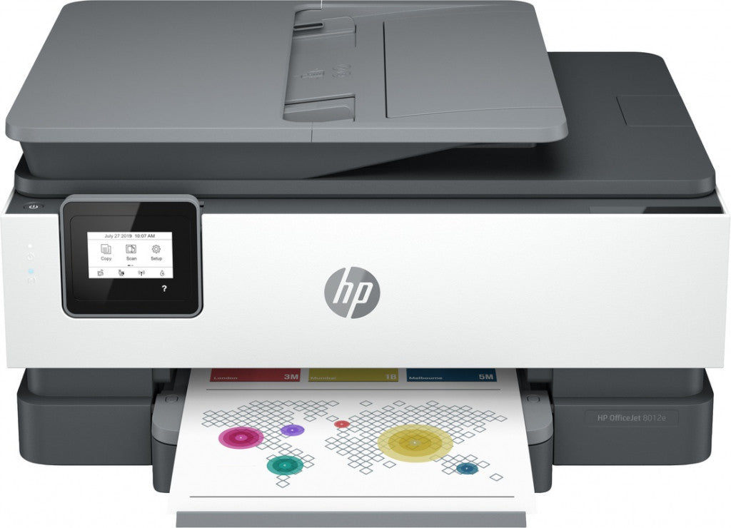 Imprimante tout-en-un HP OfficeJet HP 8012e, couleur, imprimante pour la maison, impression, copie, numérisation, HP+ ; Convient pour HP Instant Ink ; Chargeur automatique de documents ; Impression recto-verso