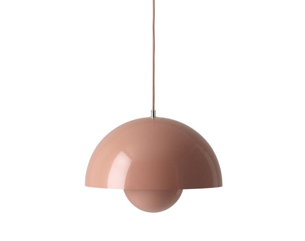 Hangende lamp met rode kleur