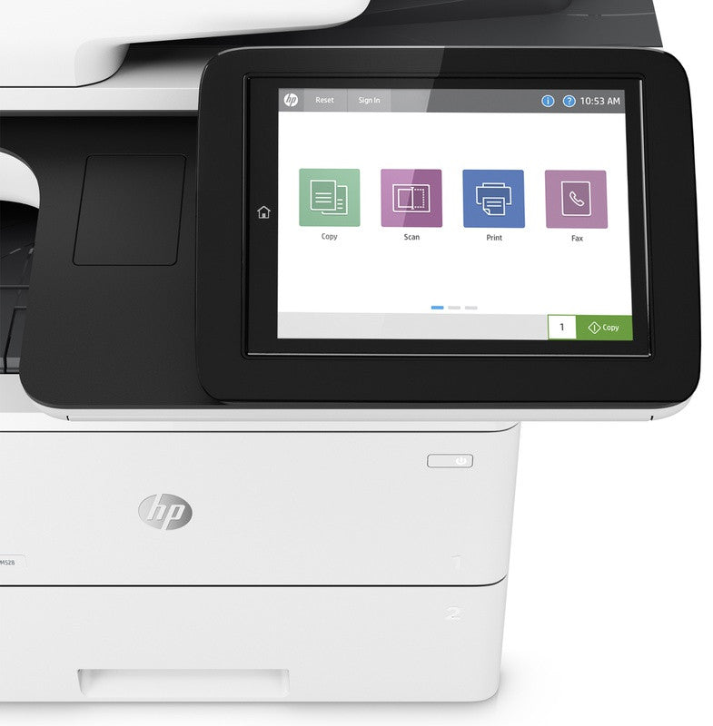 HP LaserJet Enterprise MFP M528dn, Black and white, Printer voor Printen, kopiëren, scannen en optioneel faxen, Printen via usb-poort aan voorzijde; Scannen naar e-mail; Dubbelzijdig printen; Dubbelzijdig scannen