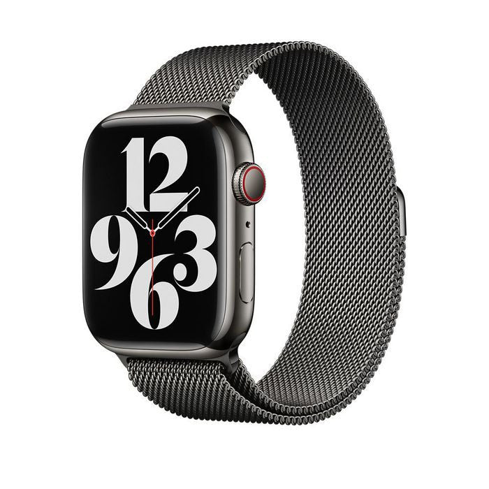 Bracelet connecté Apple MTJQ3ZM/A en acier inoxydable graphite