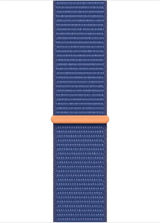 Bracelet sport tissé pomme - Bleu océan (45 mm)