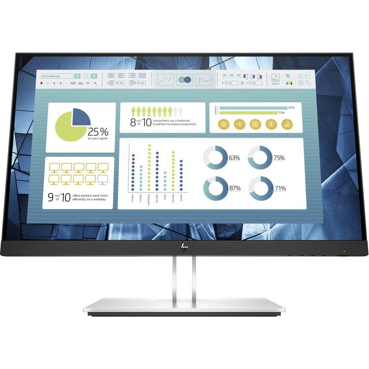 HP E-Series E22 G4 Computer Monitor 54.6 cm (21,5 ") 1920 x 1080 pixels Full HD LCD Black, argent